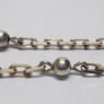 (ch1544)Cadena de plata Forcet con detalle de bolitas.